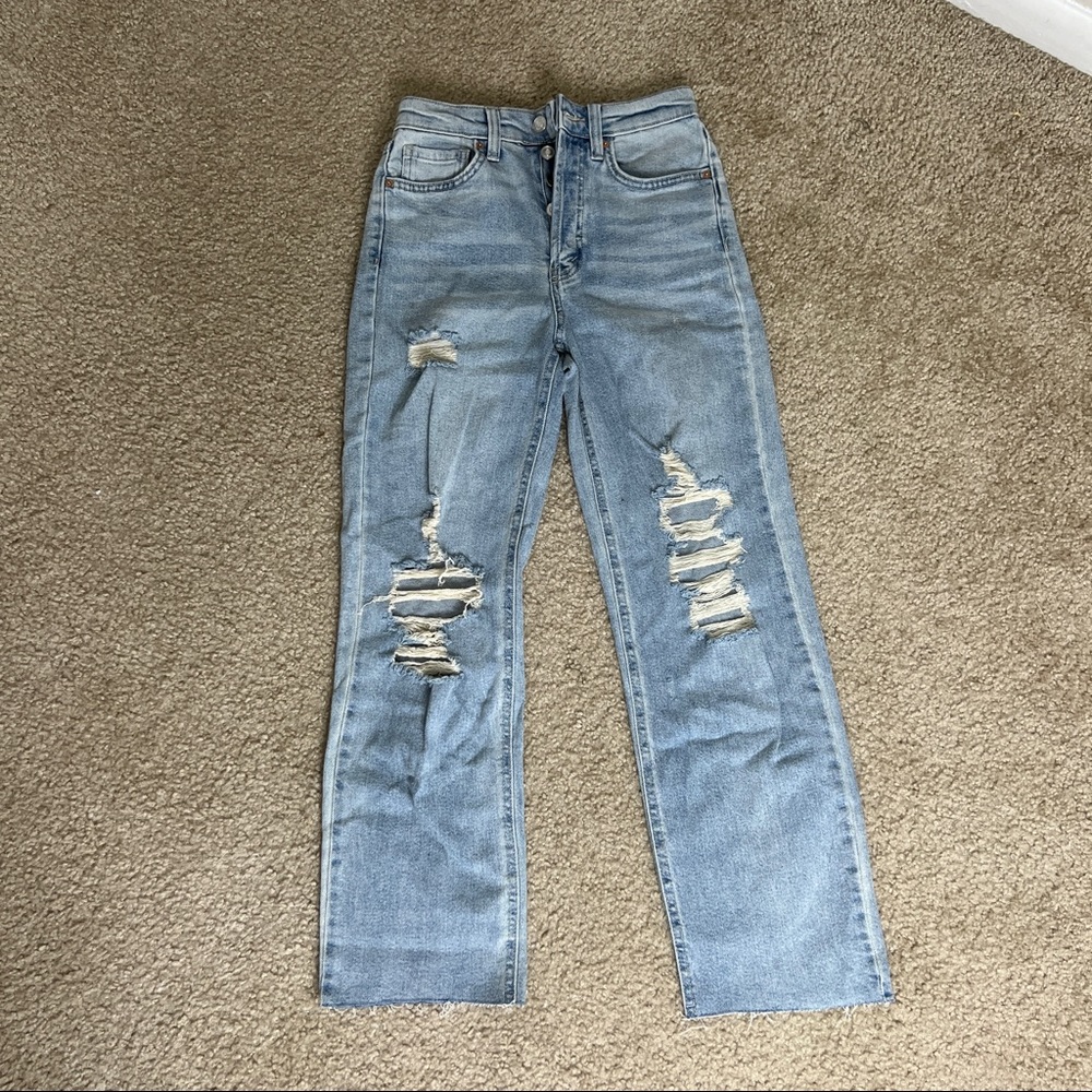 Wild Fable Distressed Straight Leg Jeans